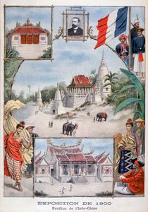 El pabellón de Indochina en la Exposición Universal de 1900, París, 1900 de Unbekannt