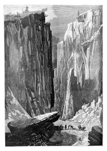 El desfiladero de la Puerta de Hierro en la Ruta Karshi-Derbent, Afganistán, 1895