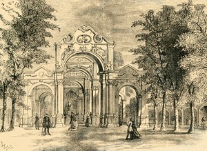 El Paseo Italiano, Jardines de Vauxhall, c1878