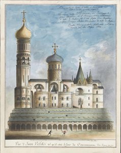 La Torre del Campanario Iván el Grande en el Día de la Coronación, principios del siglo XIX de Unbekannt