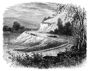 El río James y el campo cerca de Richmond, Virginia, EE.UU., siglo XIX de Unbekannt