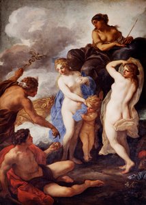 El juicio de Paris, pintura de Daniel Seiter, Chiswick House, Londres de Unbekannt