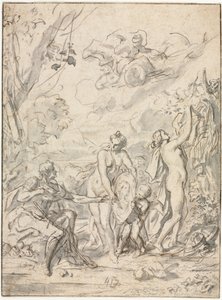 El juicio de Paris, c. 1740-1750 de Unbekannt