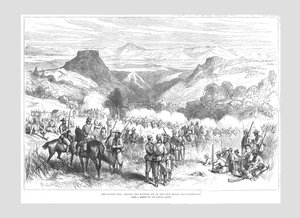 La Guerra de los Cafres - Expulsando a los Cafres del Monte de Hierro y Waterkloof, 1878 de Unbekannt