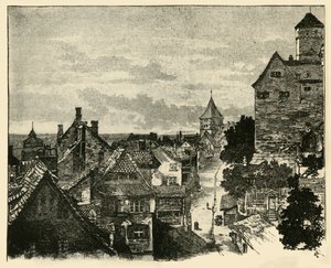 El Kaiserberg, Núremberg, 1890 de Unbekannt