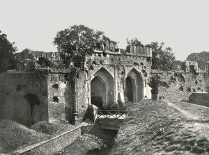 La Puerta de Cachemira, Delhi, India, 1895 de Unbekannt