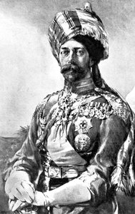 El Rey Emperador como Coronel en Jefe, Lanceros, Ejército Indio, 1914 de Unbekannt
