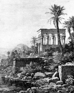 El quiosco, Templo de Philae, Egipto, 1881