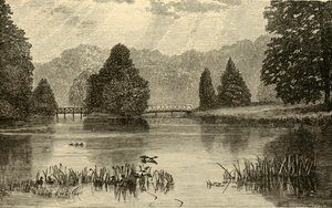 El lago, Blenheim, 1898 de Unbekannt