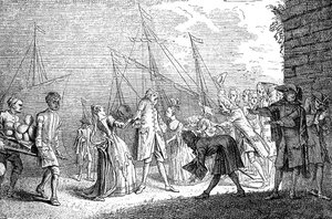 El desembarco de Senesino, 1720 de Unbekannt