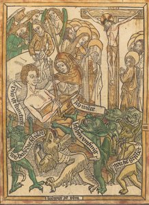La última agonía del hombre moribundo, c. 1470-1475 de Unbekannt