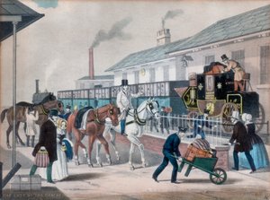 El último de los carruajes, c. 1840 de Unbekannt