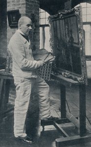 El difunto Gaston La Touche en su estudio, c1913 de Unbekannt