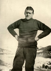 El líder de la expedición con ropa de invierno, c1908 de Unbekannt