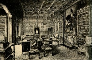 La Biblioteca en Abbotsford, 1882 de Unbekannt
