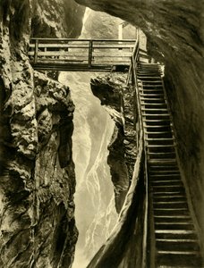 La Garganta de Liechtenstein, Austria, c1935 de Unbekannt