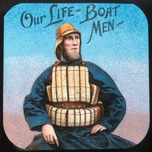 Los hombres del bote salvavidas, c. 1900 de Unbekannt