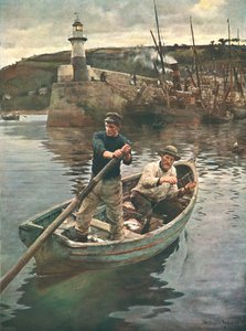 El Faro Newlyn, Cornualles, 1893, c1902 de Unbekannt