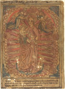 La Madonna y el Niño en un Rosario, c. 1490