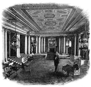 El Salón de Mármol, Palacio de Buckingham, 1900
