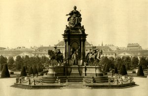 El monumento a María Teresa, Viena, Austria, c1935 de Unbekannt