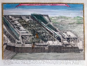 La Máquina de Marly, siglo XVIII de Unbekannt
