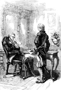 El marqués de Lafayette con George Washington, c1775-1781 c1880