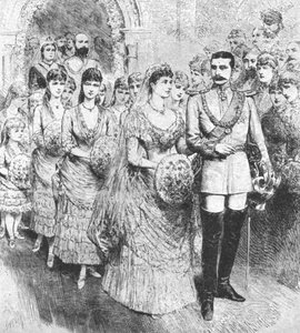 El matrimonio de la Princesa Beatriz con el Príncipe Enrique de Battenberg...1885, 1901