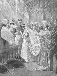 El matrimonio de la Reina Victoria y el Príncipe Alberto en el Palacio de St. James, 1840, 1901 de Unbekannt