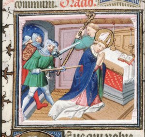El martirio de San Tomás Becket, 1460s de Unbekannt
