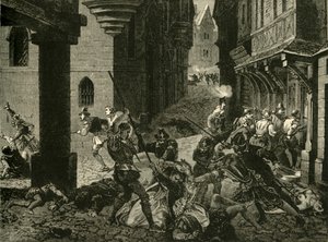 La masacre de San Bartolomé, 1572, 1890 de Unbekannt