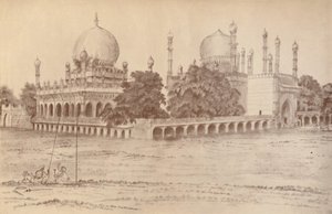El mausoleo de Ibrahim Shah, Rey de Bijapur, en Bijapur, 1821, 1936 de Unbekannt