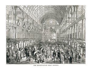 El Mercado de Carne Metropolitano, 1878 de Unbekannt