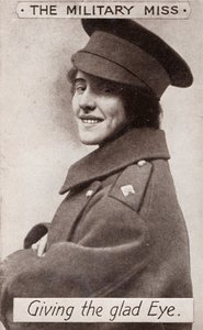 La señorita militar - Dando el ojo alegre, c1914 de Unbekannt