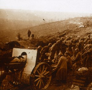 El molino en Laffaux, norte de Francia, 1 de abril de 1917 de Unbekannt