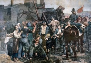 La Huelga de los Mineros en Carmaux, 1892 de Unbekannt