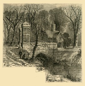 El foso, Palacio de Fulham, c1878 de Unbekannt