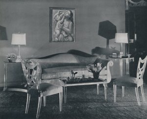 La Sala de Estar Moderna, 1942 de Unbekannt