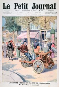 La modernización de los vendedores ambulantes: el coche de los afiladores, 1911