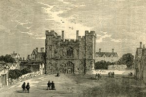 El Monasterio de San Juan de Jerusalén, Clerkenwell - La puerta desde el oeste, c. 1872 de Unbekannt