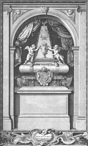 El monumento del rey Jacobo II erigido en París en el año 1703, c1753 de Unbekannt