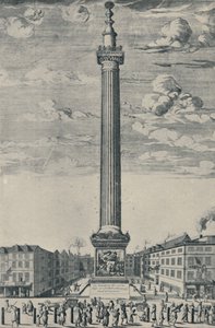 El Monumento de Londres, c1685, 1920