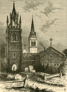 La capilla mortuoria y la nueva iglesia, Woburn, 1898 de Unbekannt