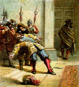 El asesinato de Buckingham, 1628, c1850 de Unbekannt