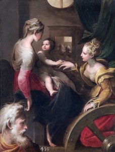 El matrimonio místico de Santa Catalina, c1531-c1540 de Unbekannt