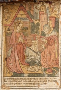 La Natividad, en cofre de Unbekannt