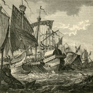 La Batalla Naval Frente al Cabo Pelorus, 1890