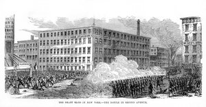 Los disturbios de Nueva York, Segunda Avenida, Ciudad de Nueva York, 13-16 de julio de 1863, 1872