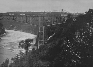 El Puente Cantaliver de Niágara, siglo XIX de Unbekannt