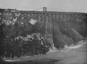 El Puente Cantilever de Niágara, siglo XIX de Unbekannt